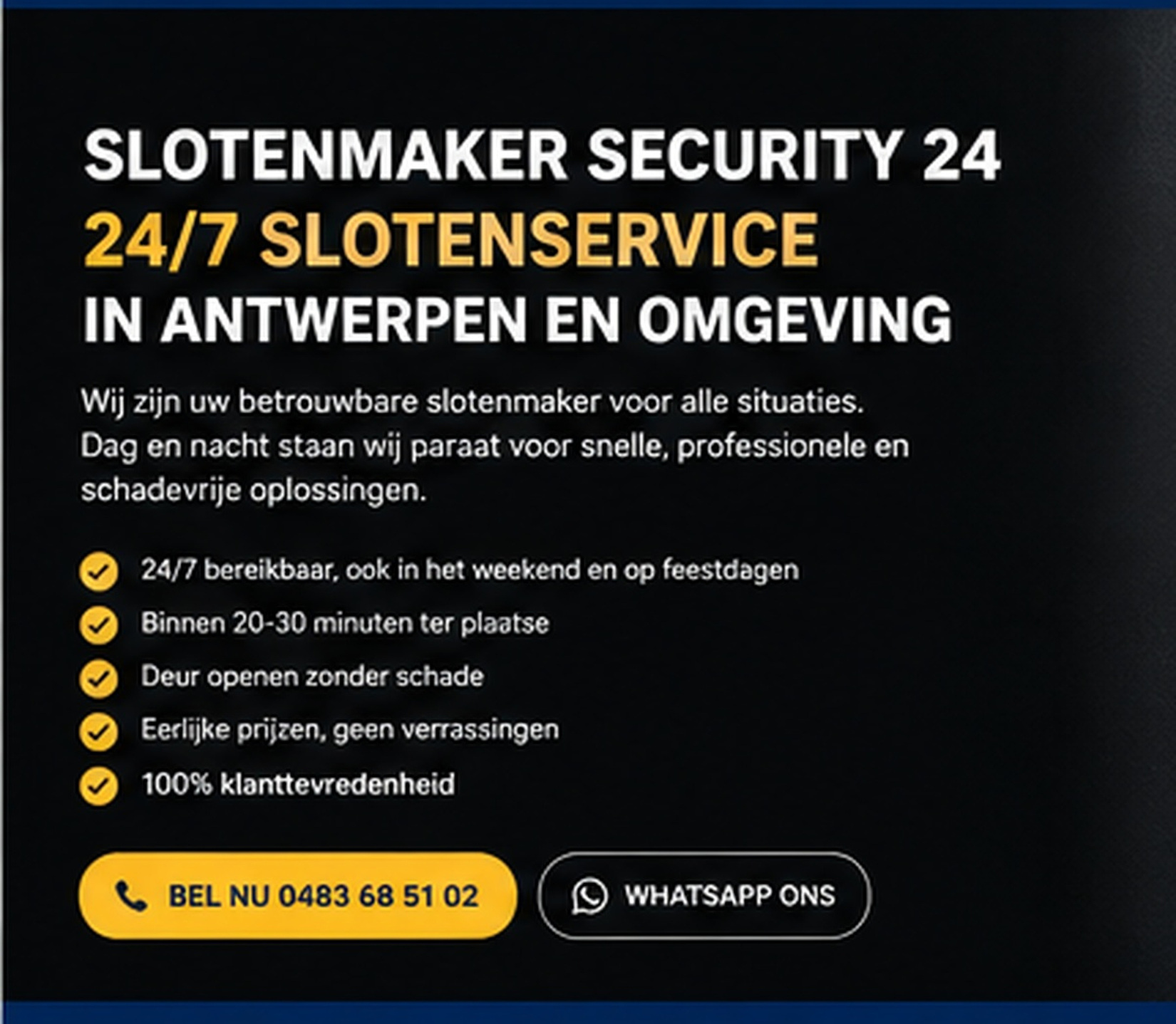 Deur openen zonder schade