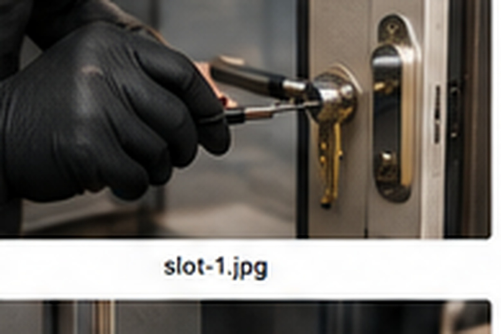 Slotenmaker repareert een deurslot